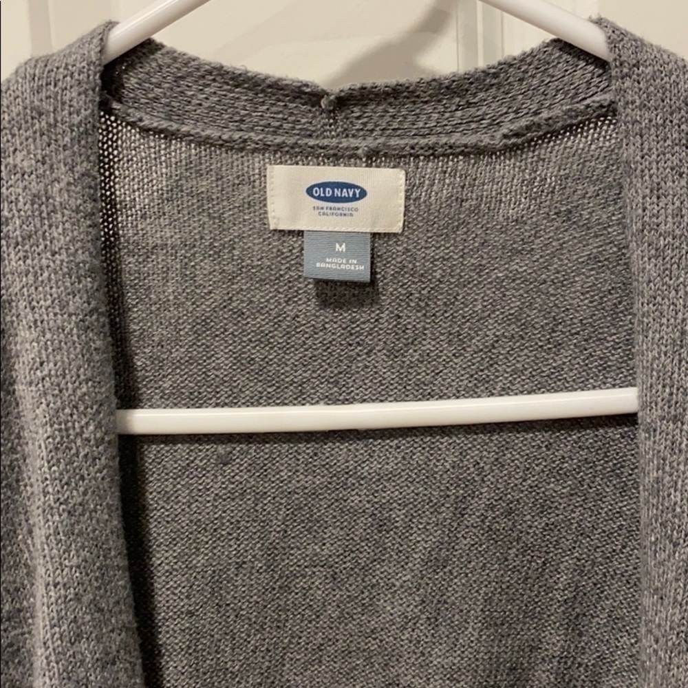 ON Gray Open Front Cardi sz M EUC - Picture 3 of 6
